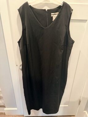 Dana Kay Black Sleeveless Sheath Dress Plus Size Career Office Dress 24W